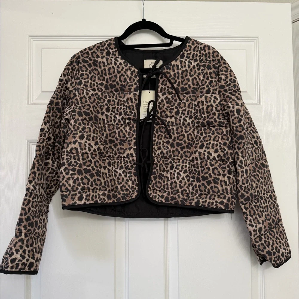 NWT Bohme Armani Leopard Jacket | Size Medium - Picture 1 of 6